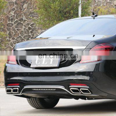 18-20 For Mercedes S-class W222 Modified S63 AMG Rear Lip Diffuser photo-4