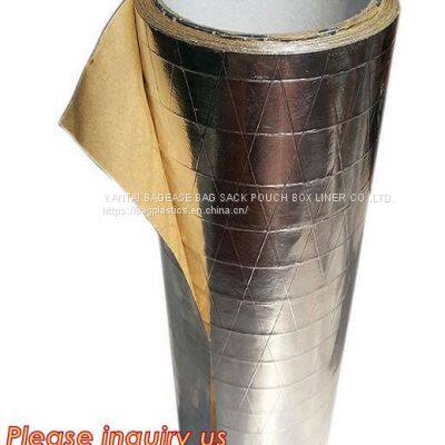 Foil crim kraft insulation,Alu foil FSK insulation, FOIL scrim kraft facing, reflective aluminium foil insulation,bonded