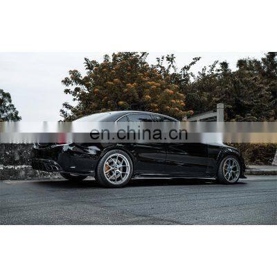 Easy to Install Strong and Durable 100% Dry Carbon Fiber Material Rear Bumper Diffuser For BENZ C63 W205