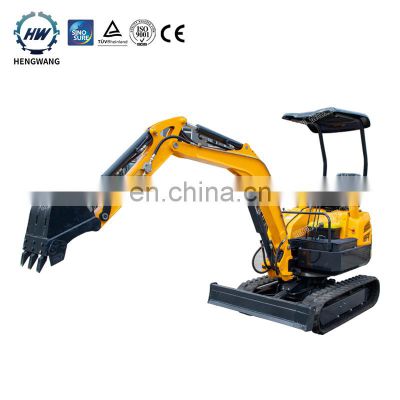 HENGWANG CE ISO digging machine small excavator or mini digger excavators 2.5ton mini digger small