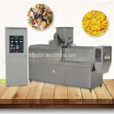 Double Screw Extruder Cereal Snack Machinery/Crispies Rice Wheat Flakes Extruder Machine