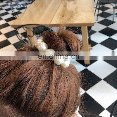Woman Big Pearl Hair Ties Fashion Korean Style Hairband Scrunchies Girls Ponytail Holders Rubber Band Hair Accessories photo-3