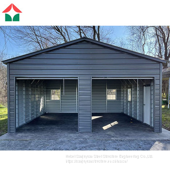 Low Cost Prefabricated High Quality Steel Structure Metal Car Parking Awnings photo-3