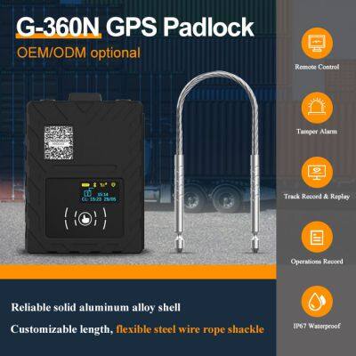 G360N GPS Tracker Flexible Steel Wire Rope Padlock Smart Electronic Lock