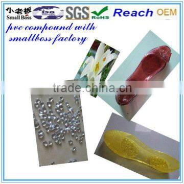 Injection grade soft pvc compounds for snadal shoes