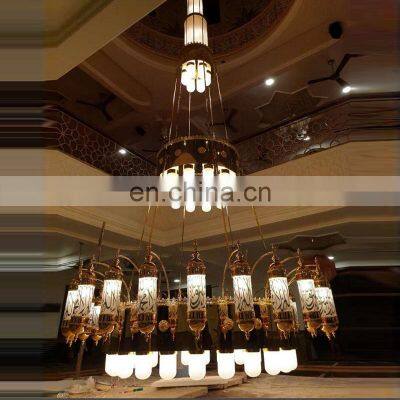 Muslim lighting masjid lighting large mosque chandelier Iron lamps moroccan iron lighting islamic big chandelier