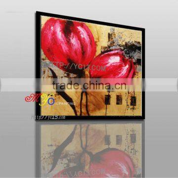 reasonable price modern flower house decoration high quality on canvas oil painting