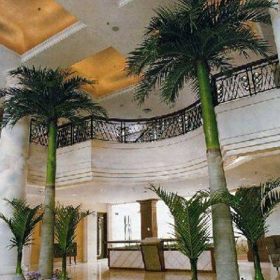 High Quality Customized Artificial Areca Palm Tree for Theme Park High-end Hotel Decoration Large Size Coconut Palm Plants