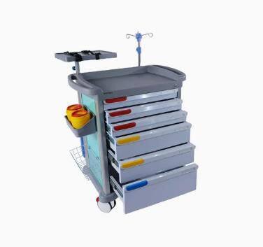 Medical Cart Multi-Functional Hospital Trolley ABS Professional Material Hospital Treatment Trolley photo-2