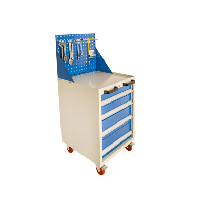 Industrial Garage Workshop Metal Storage Tool Cart Cabinet Trolley photo-5