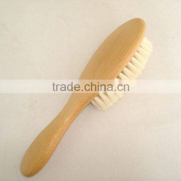 Natural Goat Hair With Wooden Handle for Your Newborn ~ Soft Baby Brush for Fine Hair Quality Choice photo-3