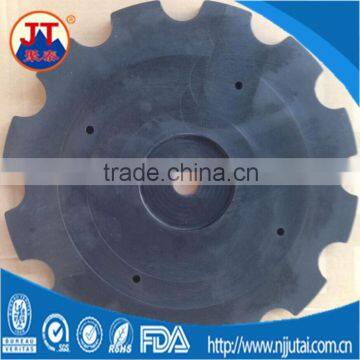 Auto CNC black nylon tooth round pad