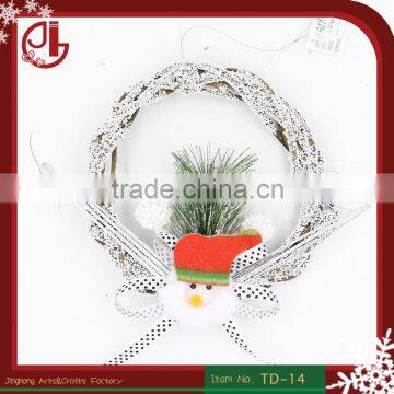 Felt Santa Claus Hanging Wooden Ornaments Gifts Enfeites De Natal Wholesale Decoration Suppliers Christmas Garland