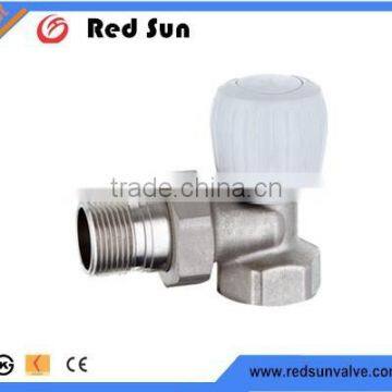 taizhou supplier HR5030 brassd rain angle chrome radiation valve