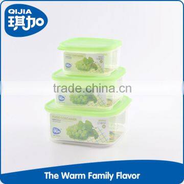 Charming design OEM colorful square plastic and LDPE fresh container for food