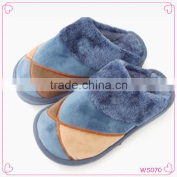 Newest design high quality simple men's cotton slipper old fashion winter slippers