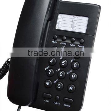 Hotel room phone with caller ID display