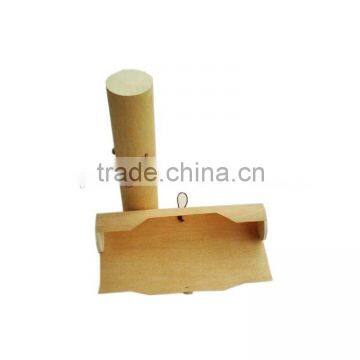 Cylinder shaped birch veneer single bottle wooden wine box                        
                                                Quality Choice