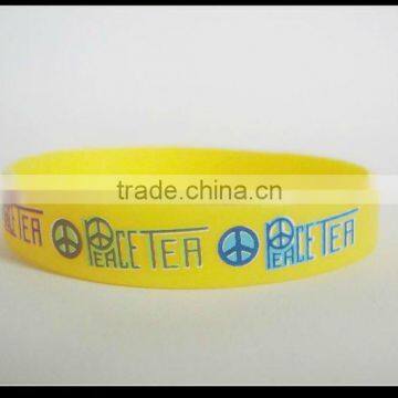 fashion mens silicone rubber college team bracelets