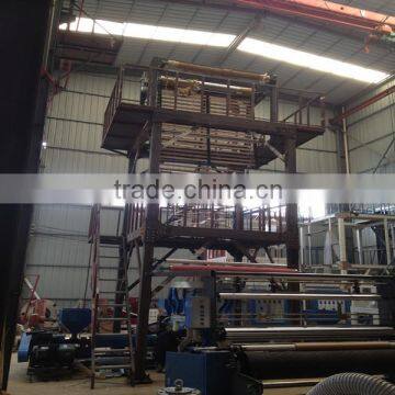 PE Film Making Machine / Film Blowing Machine / A+B+C Three-layer Co-extrusion Film Blowing Machine photo-5