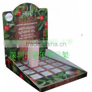 cosmetic cardboard displays/cardboard countertop display