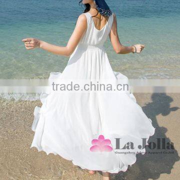 Elegant and Attractive Beach Dress Party V Top Long Dress Bra Top Dresses Sale Designer White Christmas Dresses for Women photo-2