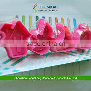 4pcs HALLOWEEN ICING CUTTERS PUMPKIN GHOST HOUSE PLUNGERS CAKE TOPPERS CUPCAKES photo-2