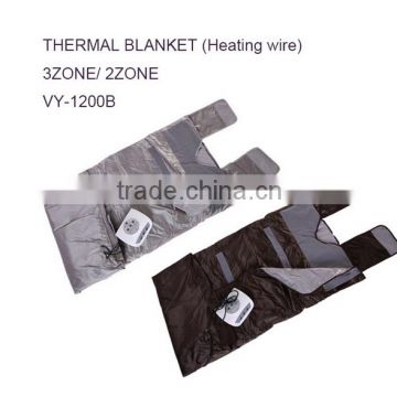 VY-1200 Carbon fiber infrared heating 3 zones slimming blanket