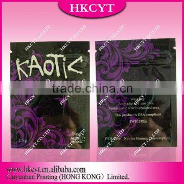 heat sealed custom printed potpourri packing bags