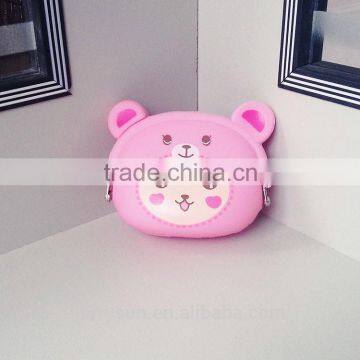 Fashionable Animal Waterproof rubber silicon coin purse