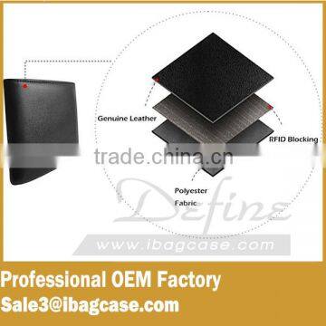RFID Blocking Wallet New Black Leather Men's Wallet photo-5