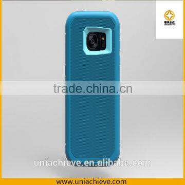 Case for Samsung S6/S7 Armor Hybrid Robot phone case with Full body covered light green