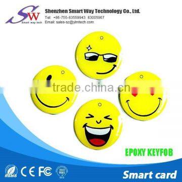 keyfob smart card for T5577 epoxy keychain access control cards