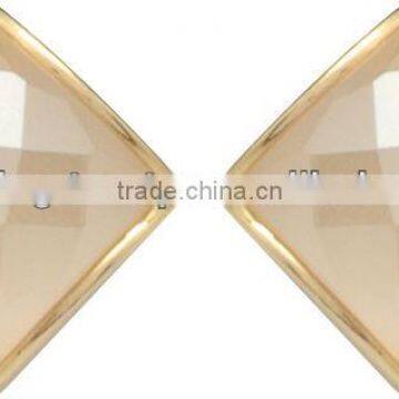 Earring With Natural Stone, GOLD PLATED
