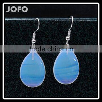 2016 New Factory Direct Natural Stone Opal Drop Earrings SMJ0146