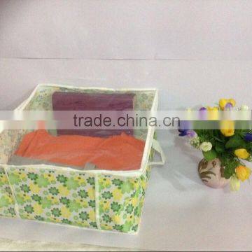 40cm x 40cm x 20cm top side PVC window PP non woven storage bag