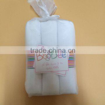 Pure Cotton White Flannel Babydiaper photo-3