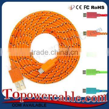 Hot Sale Tangle Free Braid Weave Data Sync Charge Thick Big Cable For Smaung S7 photo-4