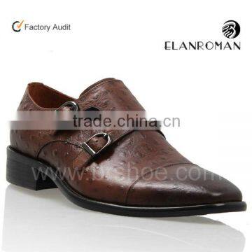 Italian style double monk-strap soft genuine leather dress shoes                        
                                                Quality Choice