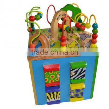 Four Sides Educational Wooden Cube Box Game Kindergarden Activity Play Cube Center Baby Toys Quality Choice photo-5