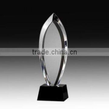 cheap crystal plaque plexiglass meterial trophy with laser engraving