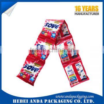 washing powder bag design/detergent powder plastic bags/laundry powder plastic packaging bag /wrapper film roll PA PE