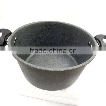 Popular Style Foreged Imitation Looks Grey Stone Marble Cookware in Surface photo-2