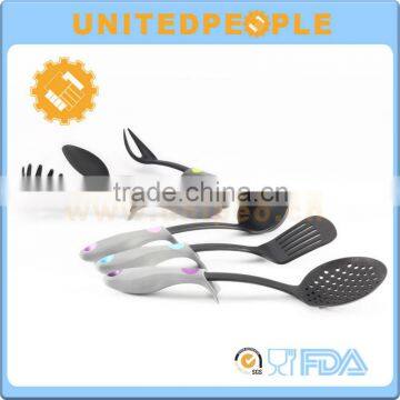 Coloful Non-Slip Handle 6 Piece Nylon Kitchen Utensil Set