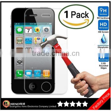 Keno Wholesale Hot Selling Mobile Phone Accessories, for iPhone 5 Tempered Glass Screen Protector