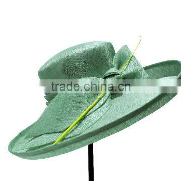 Wide Brim Green Hats Derby Church Hats for Women