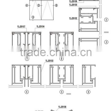 Aluminium casement window