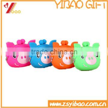 2016 Hot Sale Lovely Silicone Rubber Small Pig Pocket Coin Purse                        
                                                Quality Choice