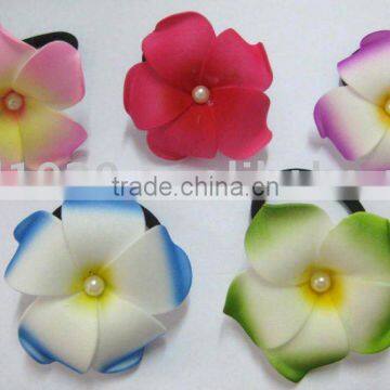 Frangipani flower hair band, plumeria elastic hair band JYF00859