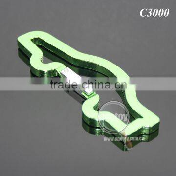 Random Mix Multicolor Aluminum Alloy Spring Clip Buckle Wholesale Metal Mini Car Shape Carabiner photo-3